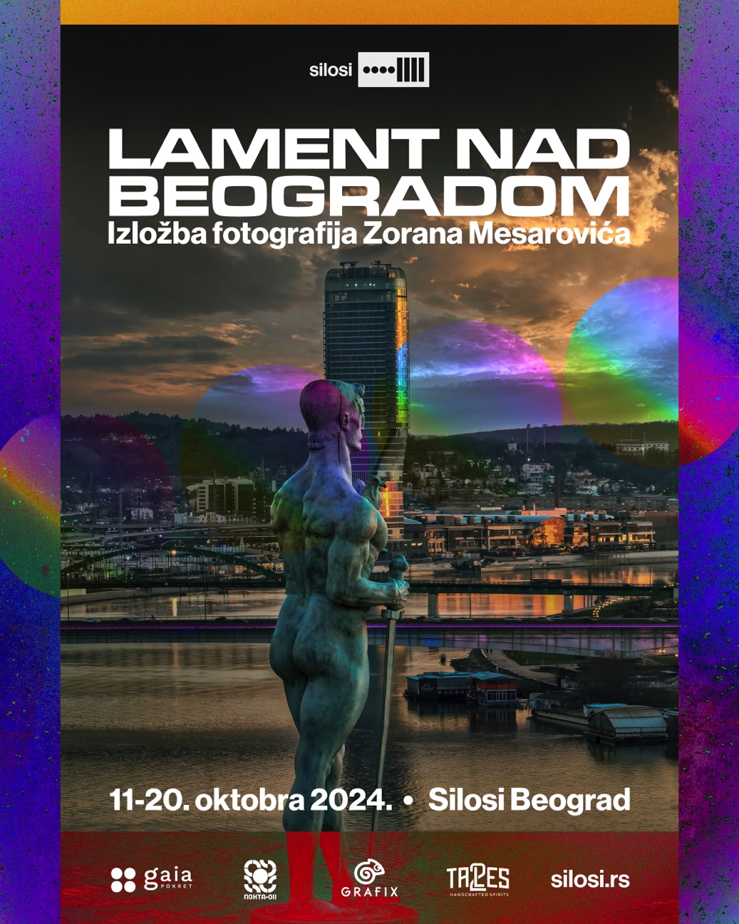 Originalni plakat izložbe Lament nad Beogradom