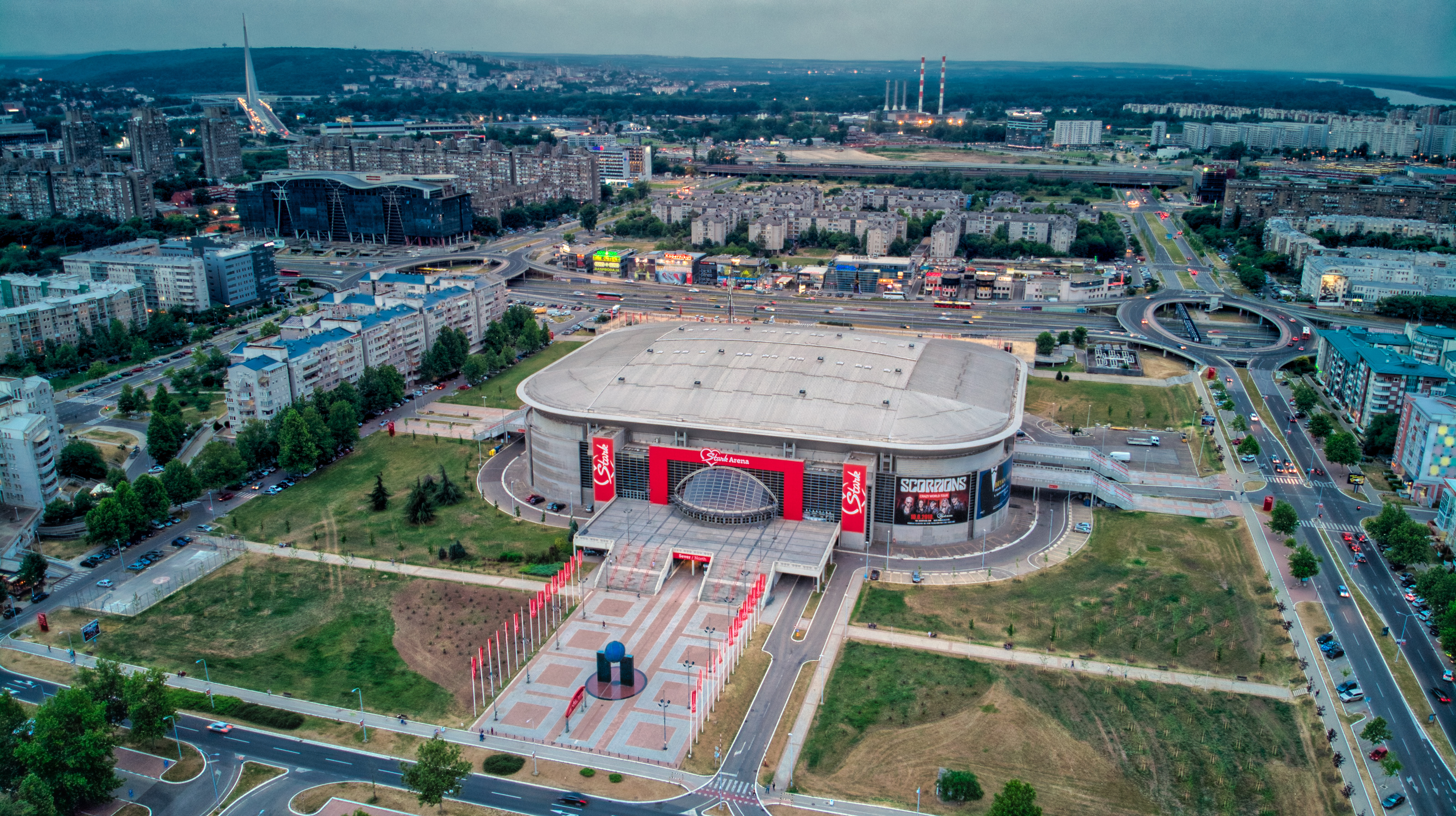 Štark Arena iz vazduha