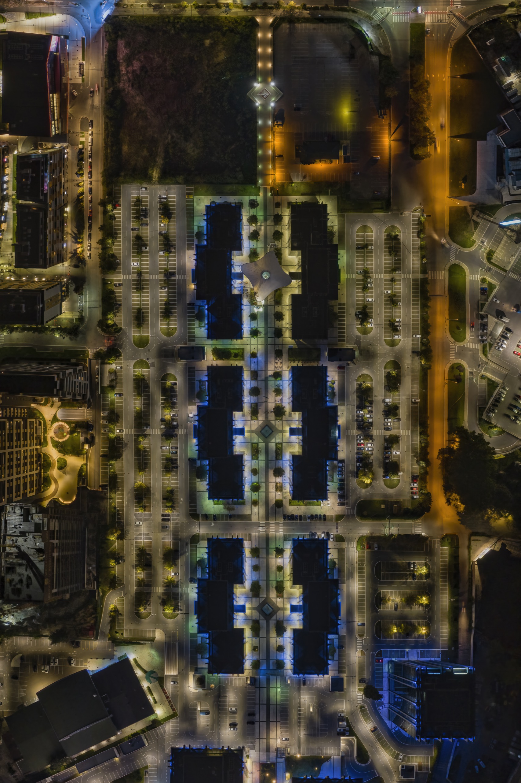 Novi Beograd noću